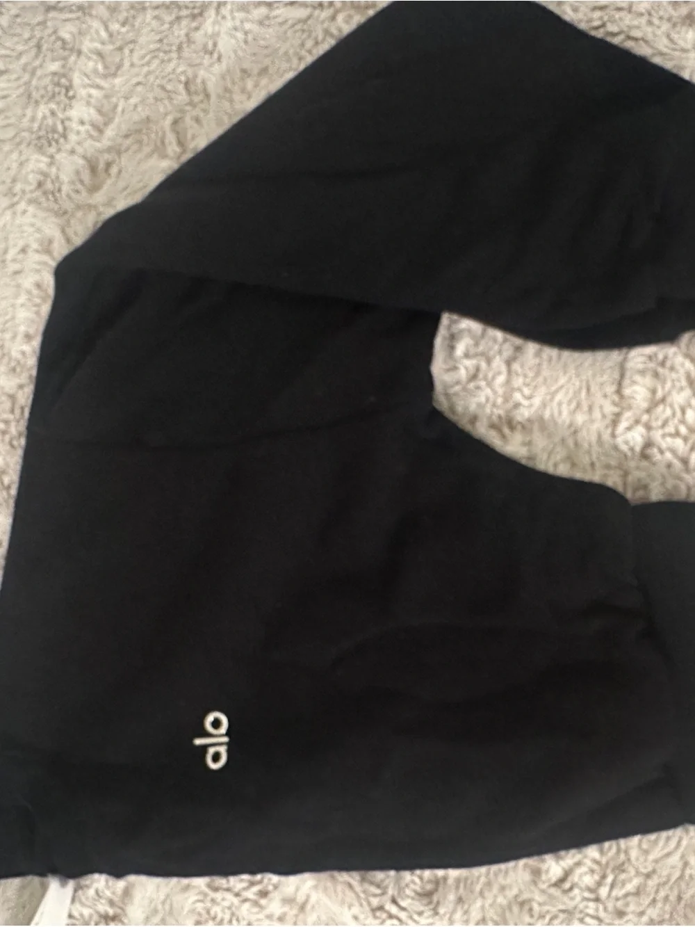 ALO Yoga Black Athletic Lounge Shorts with Drawstring